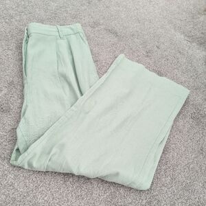 NWT Abercombie & Fitch Linen Blend Green Pants